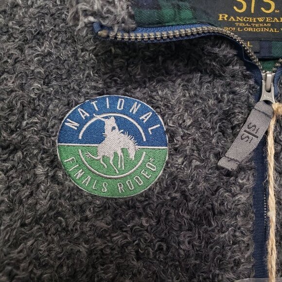 STS Ranchwear Riata Jacket Nationals Finals Rodeo Hi Pile Fleece Womens Sz Large - Picture 4 of 14